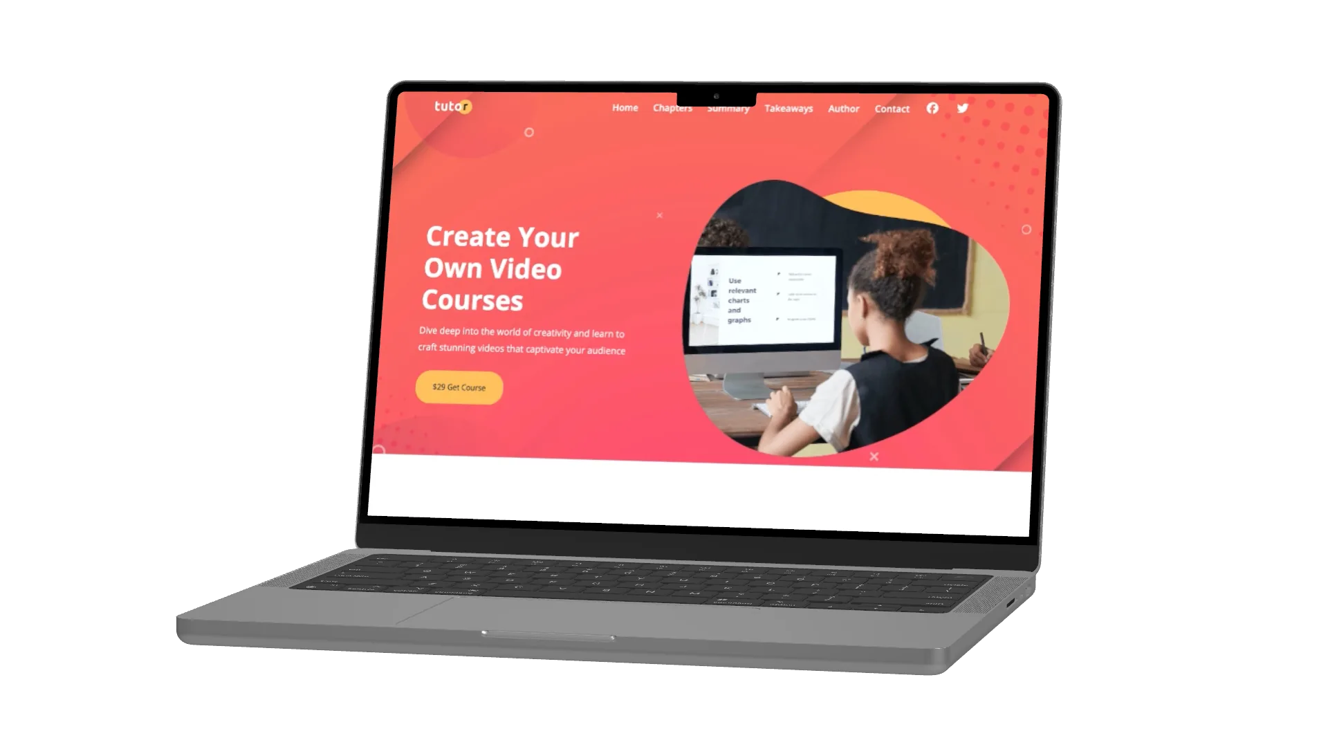 Final shipped site on macbook